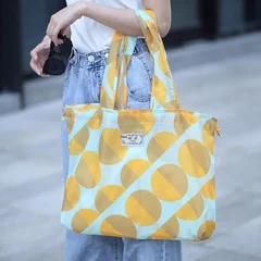 Large Waterproof Nylon Foldable Shopping Tote Bag-15