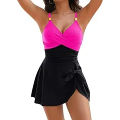 Damen Cross-Backless Einteiler Badeanzug-13